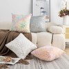 LIGICKY Set of 2 Fluffy White Faux Fur Pillow Covers