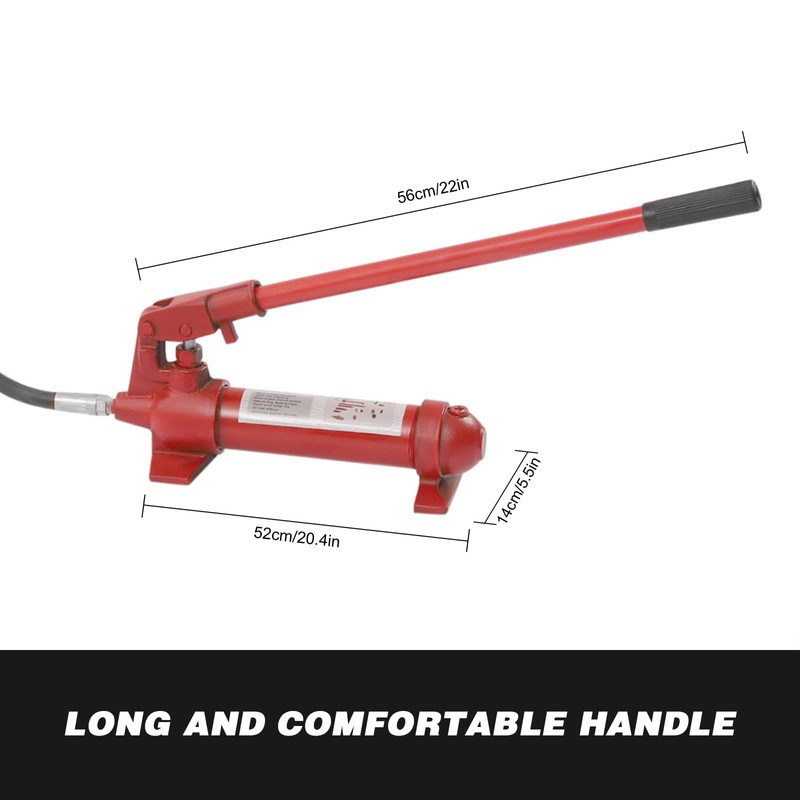 6 Ton Porta Power Kit, 59 in Oil Hose Hydraulic