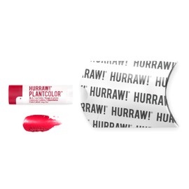 Hurraw! Plantcolor Lip Color No. 1: Red shade. Highly pigmented tinted balm and lipstick alternative. Vegan and all-natural. Easy application. Buildable. First of its kind. Made in USA