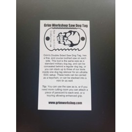 Grim Workshop Double Sided Saw Dog Tag