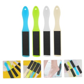 FOMIYES 4pcs Double-sided Foot File Scrapers Pedicure Grater for Feet File for Hard Skin Remover for Feet Dead Skin Remover Double- Sided Foot File Sandpaper Travel Pedicure Brush Care