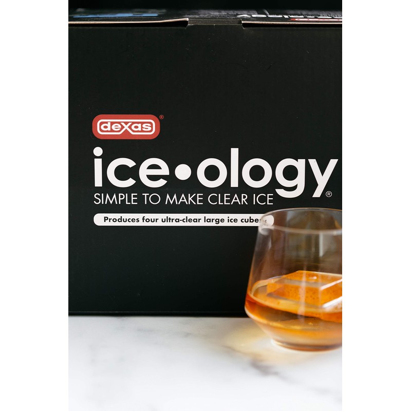 Dexas ice•ology Silicone Clear Ice Maker Tray for Crystal Clear