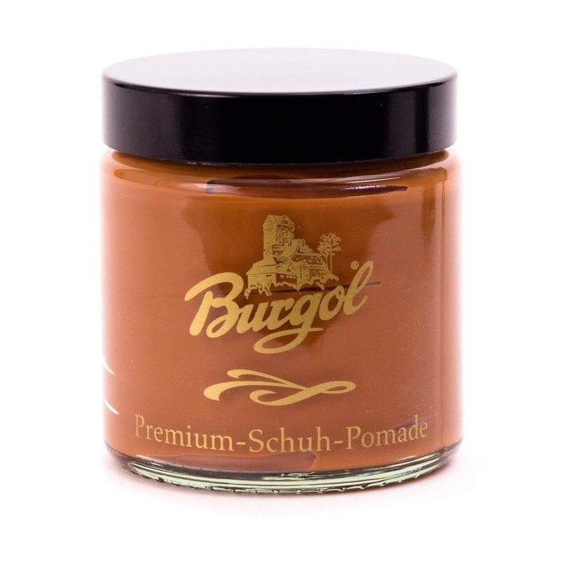 Burgol Premium Shoe Pomade 100 ml with Long Pot Brush