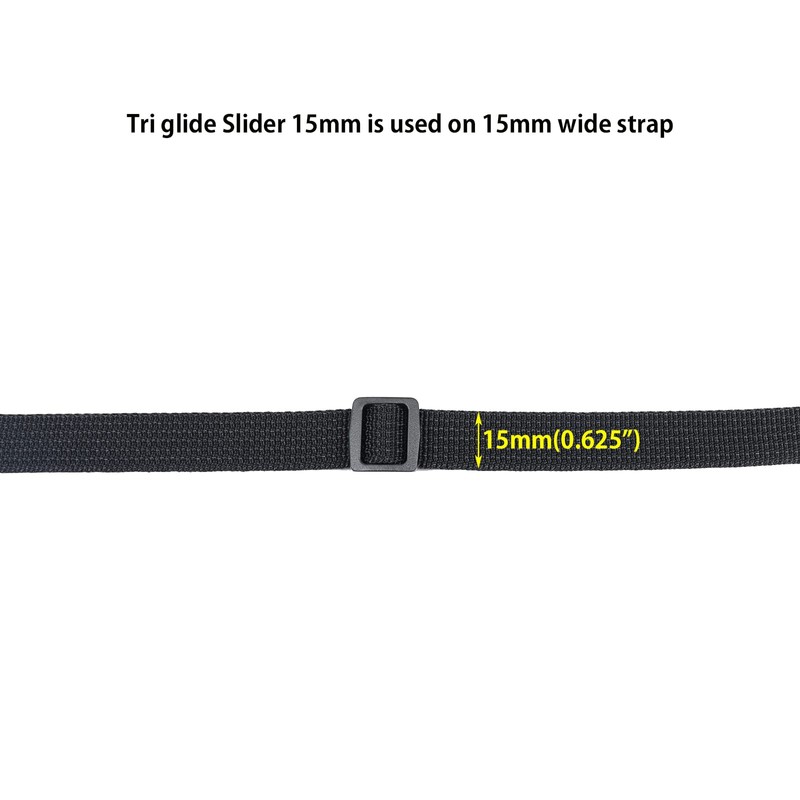 Baikeen Tri glide Slider 25mm Strong Plastic Tri Glide Slides