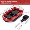 VPZMT Universal 10mm Highway Passenger Footpegs/Footrests Fit for Harley/Street Glide/Electra