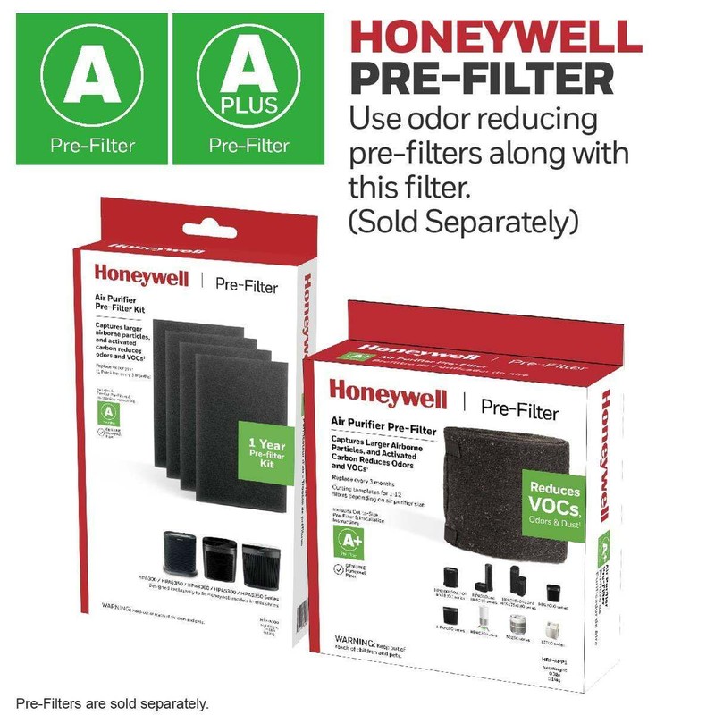 Honeywell HEPA Air Purifier Filter R, 3-Pack for HPA 100/200/300,