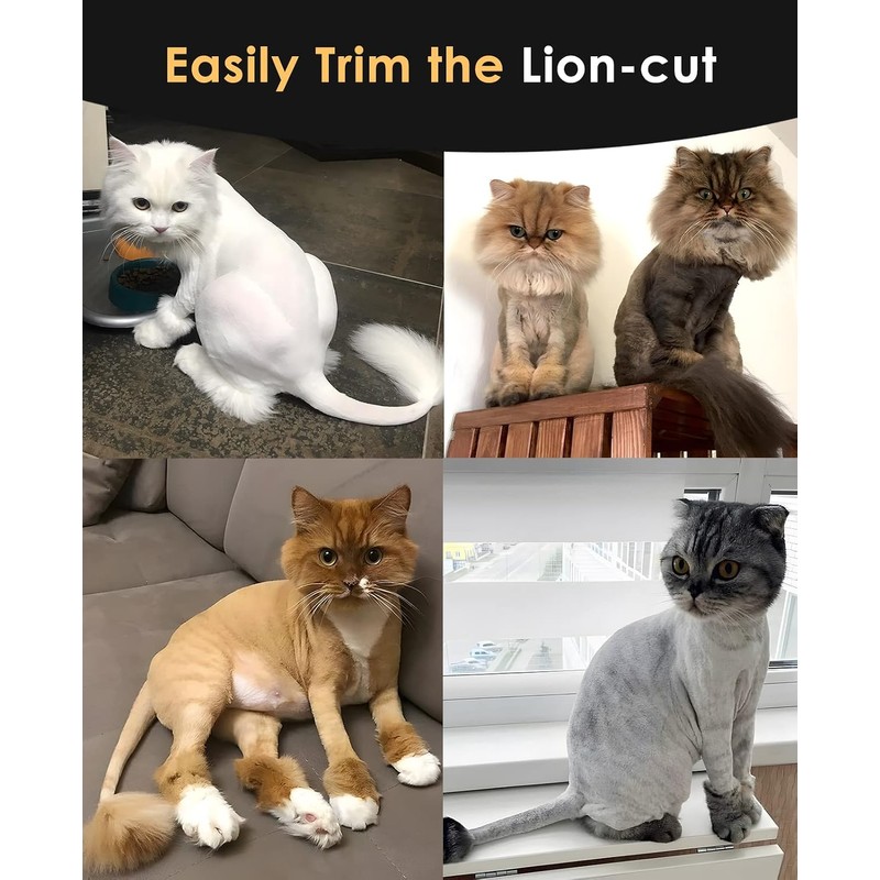 Toolzia Professional All-Metal Rechargeable Dog Hair Clipper