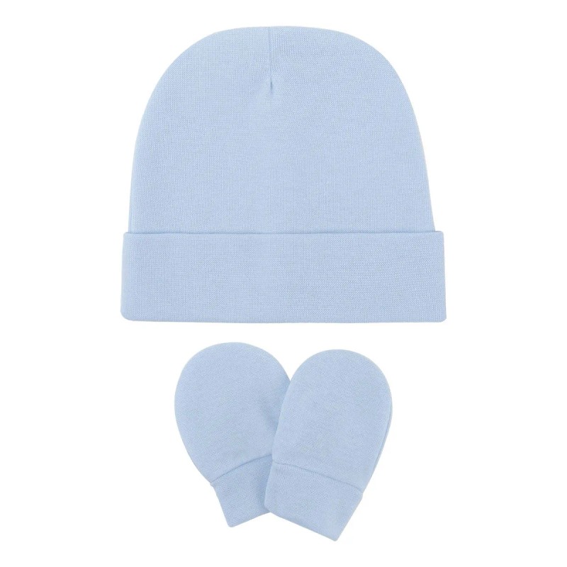 ^ Conjunto De Gorro Y Manoplas De Algodón For Bebé,