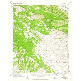 YellowMaps Parkfield CA topo map, 1:62500 Scale, 15 X 15 Minute, Historical, 1961, Updated 1962, 20.8 x 16.6 in - Paper