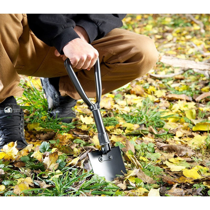 Semptec Urban survival technology spade: V2 Folding combination-shovel with saw,