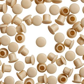 WidgetCo 1/4" Almond Hole Plugs, Conceal Most Holes in Plastic, Wood, Metal & Fiberglass (Qty 25)