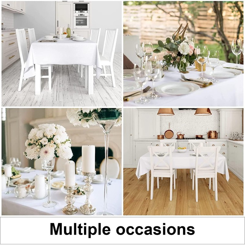 smiry Table Cloth Wipe Clean Rectangular 140x200 cm, Wipeable Water