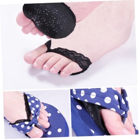 COLLBATH 2pcs Invisible Forefoot Pads for High Heels Comfortable Half Foot Cushions Black Reduce Foot Burden While Wearing Stylish Shoes