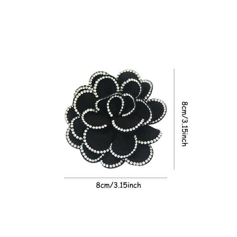 Flower Shoe Clips for Heels 3D Rhinestone Flower Heels Accessories