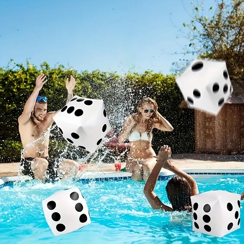 Jumbo Dice 12" Big Giant Beach Ball Jumbo Card Game