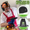 GREEN DEVIL Hard Hat Safety Helmet with Rechargeable Headlamp Light