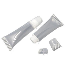 Honbay - 10 recipientes de balsamo de brillo labial vacios rellenables de 8 ml, tubos suaves y vacios