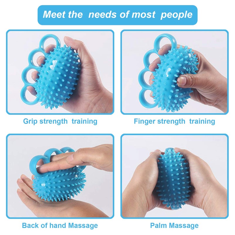 HSAJS Finger Exerciser,Strength Trainer Hand Exercise Stress Relief Balls for