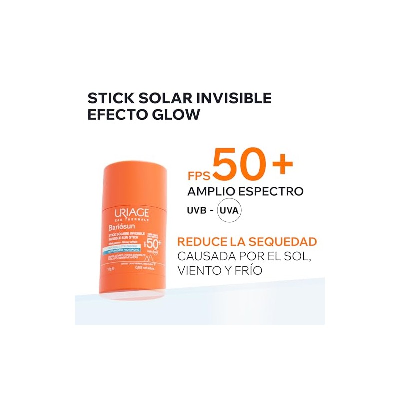 Uriage Stick Solar Invisible SPF50+ - Protección UVA/UVB de Alta