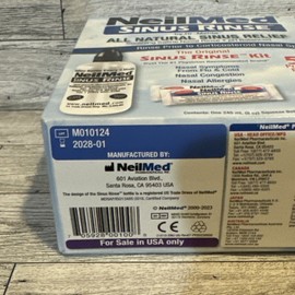 Neilmed Sinus Rinse, All Natural Sinus Relief Nasal Rinse Kit with 50 Packets
