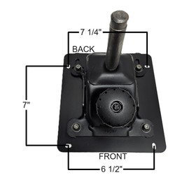 #805CC - Chromcraft Swivel Tilt Mechanism, Real Heavy Duty Swivel 400 lbs Weight, Solid Square Plate Made Specially for Stronger Support, Made to Last Includes 2 Free Bushing Inserts, Made in USA.