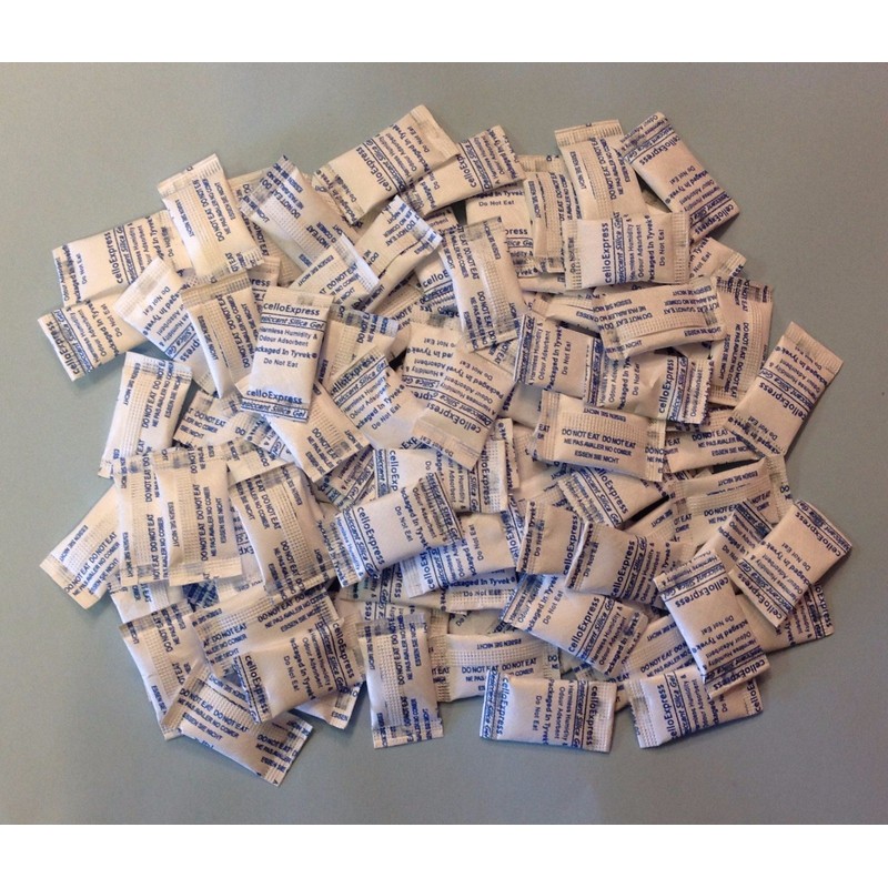 celloexpress Silica Gel Pouches - 0.5g Silica Gel Sachets -