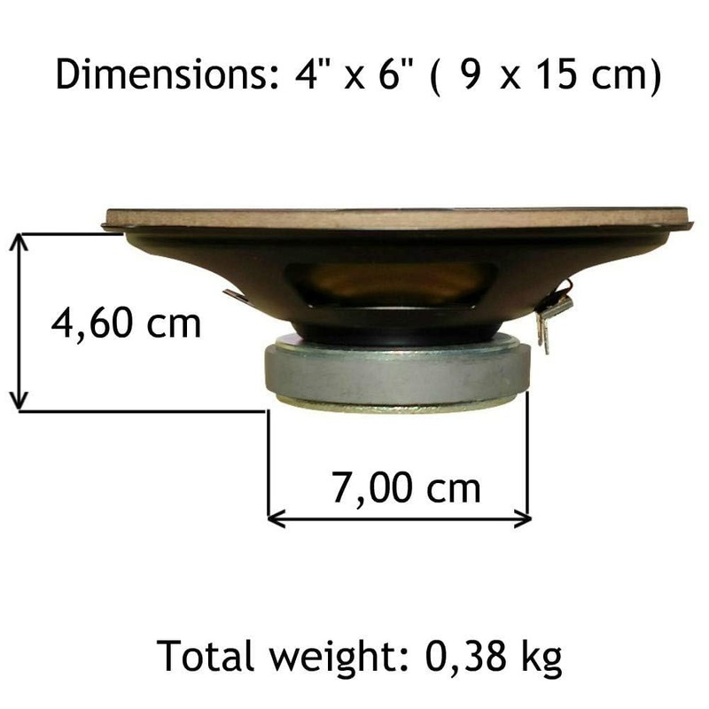 Kit Set for Phonocar Basic 66021 2-Way Coaxial Speakers 4