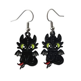 Anime Cartoons Metal Earrings Gifts for Men woman(3)