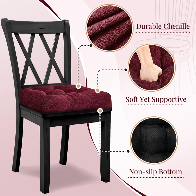 Beyond Basic Chair Cushions - Non-Slip Thick Seat Pads, Kitchen