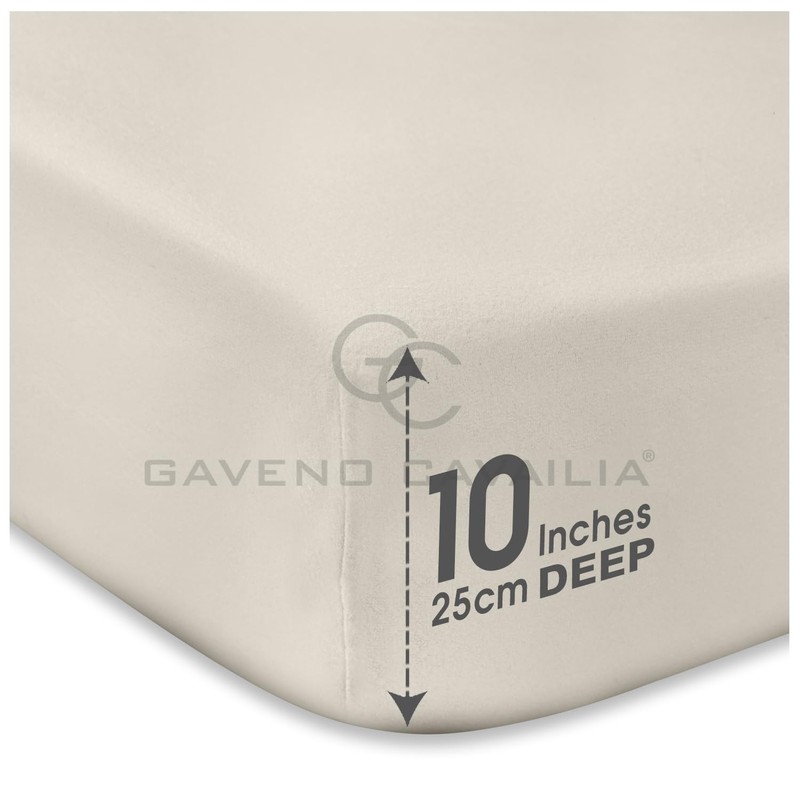 GC GAVENO CAVAILIA Fitted Sheet Double Bed | Plain Dyed