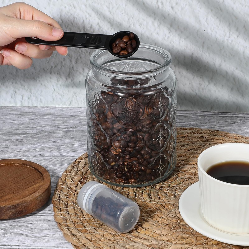5Pcs Black Measuring Spoons Universal Easy to Read Measuring Cup
