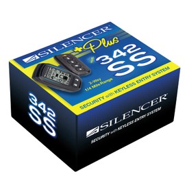 Silencer 342SS Extended 2 Way Security with Keyless Entry System 1500 ft Range, Black