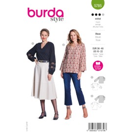 Burda Style Sewing Pattern Women's Long-Sleeved Blouse Size 8-20