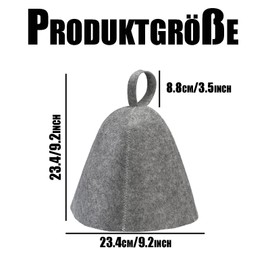 Sauna Hat, Sauna Hat, Grey Universal Size Sauna Hat, Sauna Hat, Suitable for Women and Men, Shower Sauna Head Protection