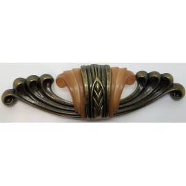 Furniture Knowledge Bakelite 4.25" CC Zinc Diecast Waterfall style knob pull antique modern rustic