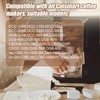 Pack of 6 Coffee Filters Replacement for Cuisinart, Activated Carbon