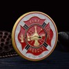 Fire and Rescue Coin with Gift Box, Firefighter Challenge Coin