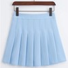 ZHANCHTONG Minifalda plisada de cintura alta para mujer, Azul/claro, XL