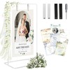 RARTOP Elegant White Wedding Easel Stand, Adjustable 30x20x68 in Welcome