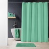 Dynamic24 Premium Shower Curtain with Waffle Pattern Structure 180 x