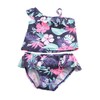 Girls Two Piece Bathing Suit Tankini Swimsuits Hawaiian Ruffle Swimwear