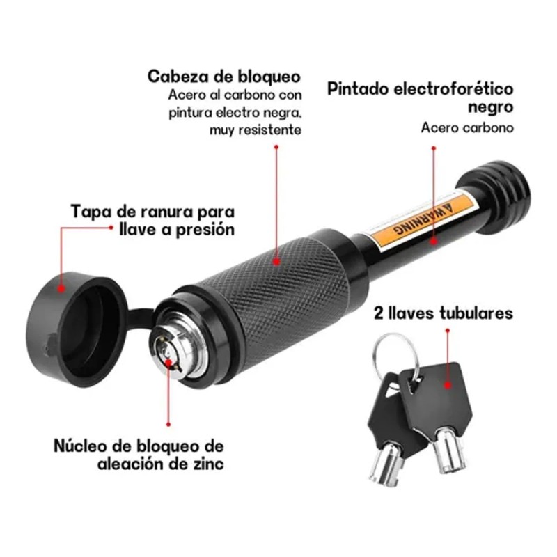 Cerradura Para Receptor De Enganche 5/8 Para Remolque