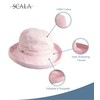 Scala Sombrero de algodón de ala Mediana para Mujer, Verde