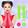Neon Mesh Gloves, 2 Pairs Long Mesh Gloves, Cosplay, Rhinestone