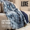 Luxe Faux Fur Throw Blanket 50 x 60 Inch |