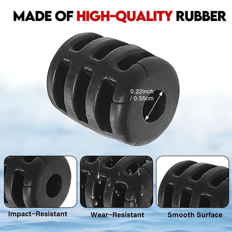 EUPHENG Downrigger Cable Terminator Kit, Complete Set with Swivel Snaps,