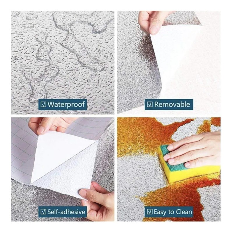 Papel De Cocina Autoadhesivo A Prueba De Aceite De 12