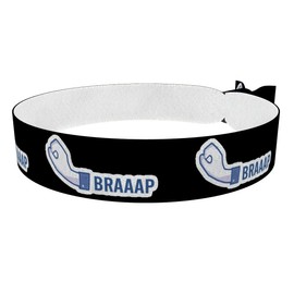 Braaap Stoffarmband - Wasserfestes Satinarmband für Motorradfahrer - Strapazierfähiges Biker Zubehör - Cooles Moped Armband - Freizeit & Outdoor Fashion Accessoire - Unisex Armband