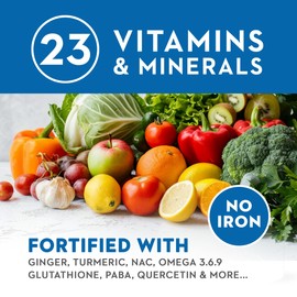 Vitaminerals CombAdult Comprehensive Vitamin & Mineral Formula | Non-GMO | Veggie Capssules (90)