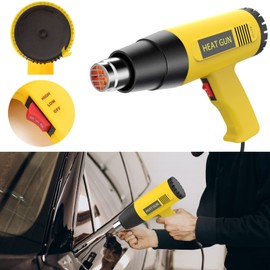 Vinyl Wrap Tool Kit Include Heat Gun, 7PCS Stick Squeegee, Knife Tape, Felt Squeegees, Craft Knife and Utility Knife Plastic Scraper, Vinyl Cutter, Magnet Holders, Cloth, Gloves